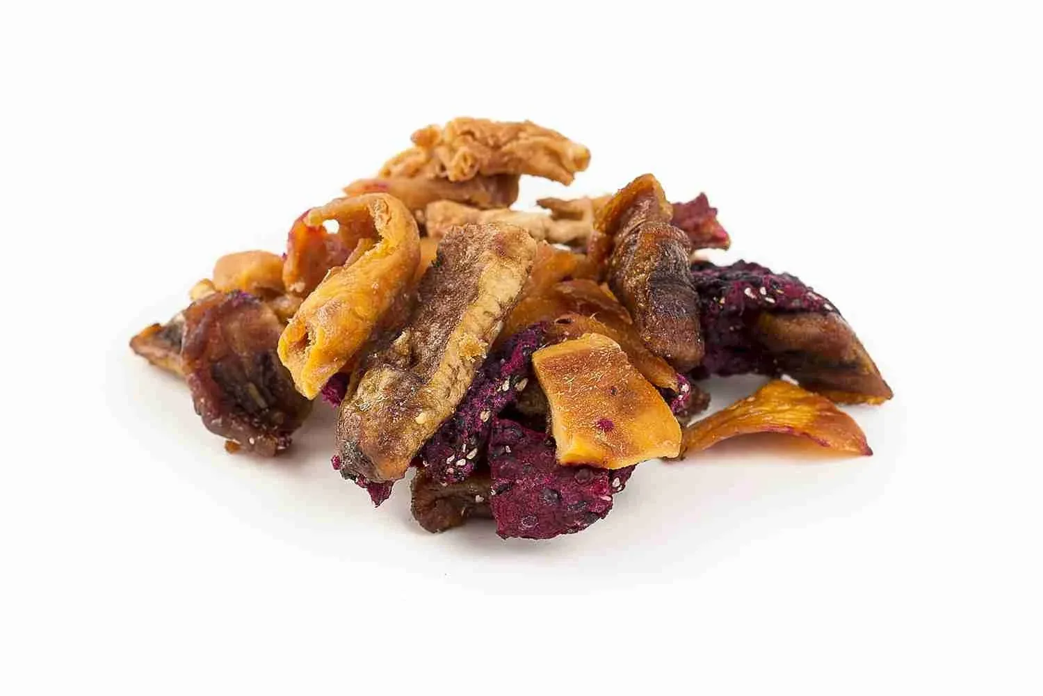 Assorted dried tropical fruit formats